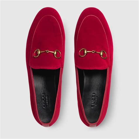 red velvet gucci loafers|Gucci jordaan velvet loafer.